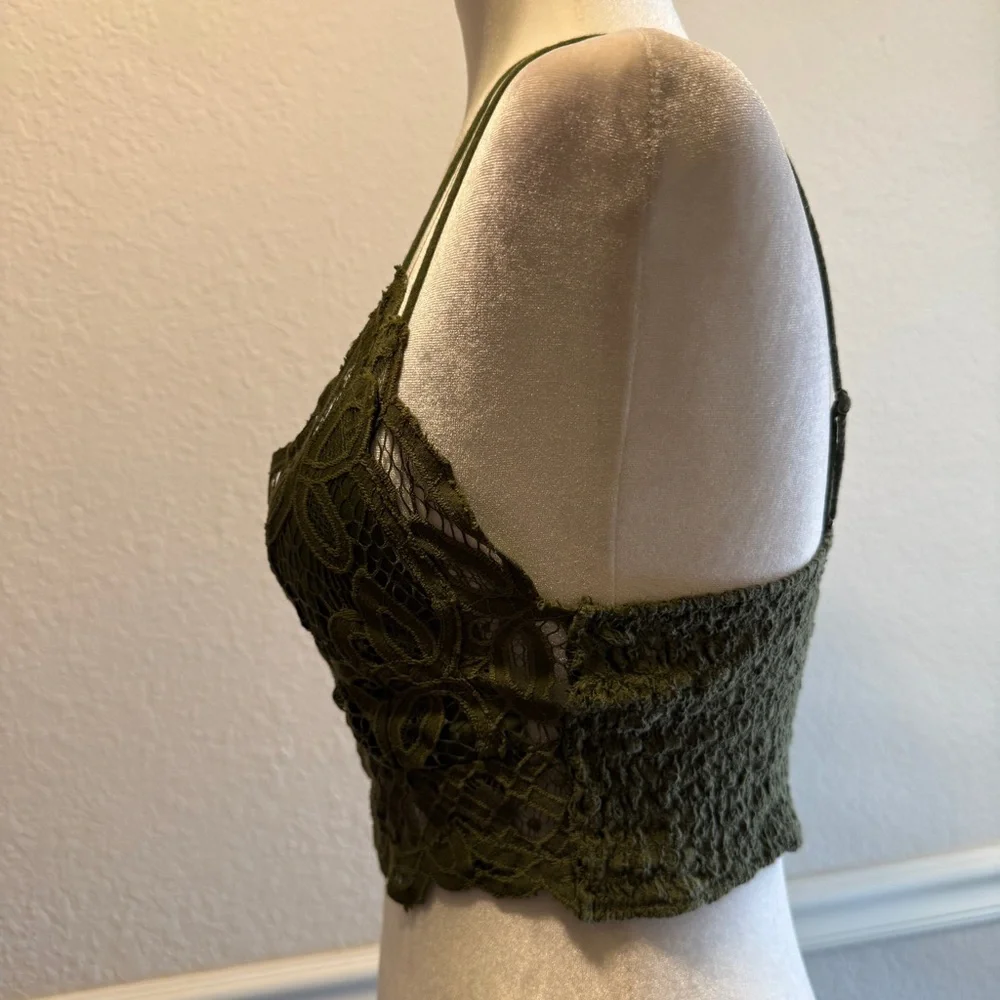 FREE PEOPLE: ADELLA LONGLINE LACE BRALETTE Size L - Picture 3 of 9